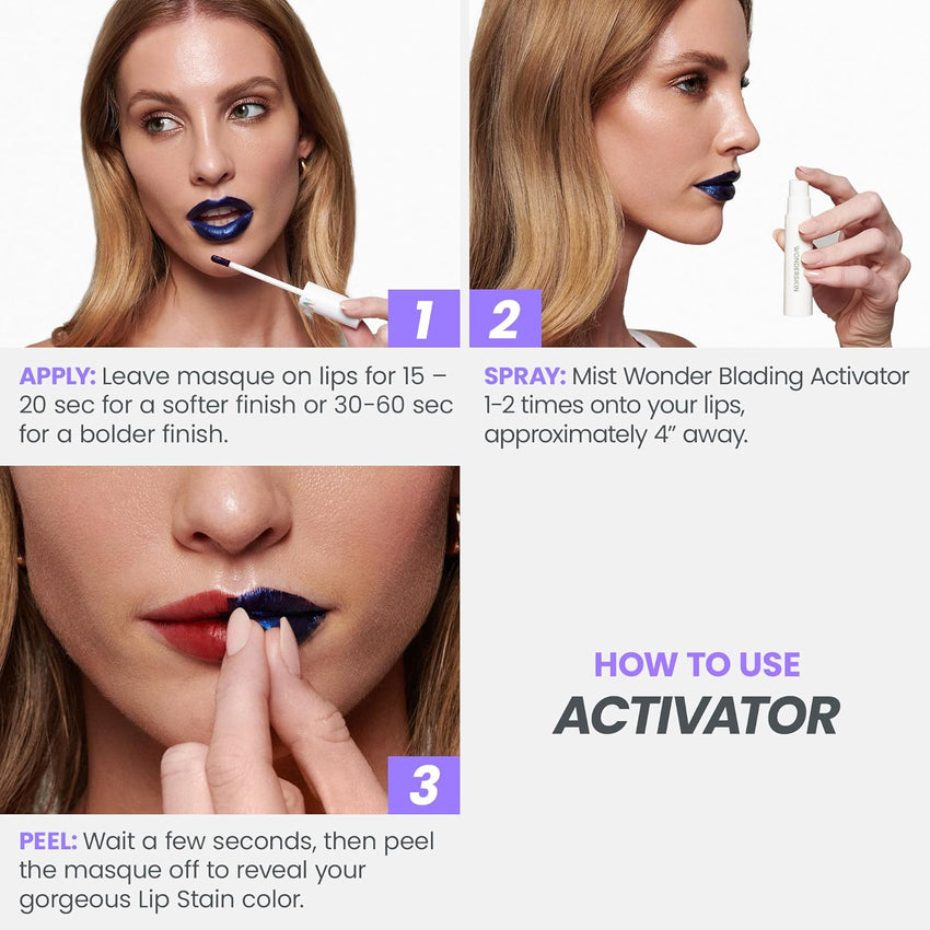 Wonderskin Wonder Blading Lip Stain Masque Activator - 7DAY'S